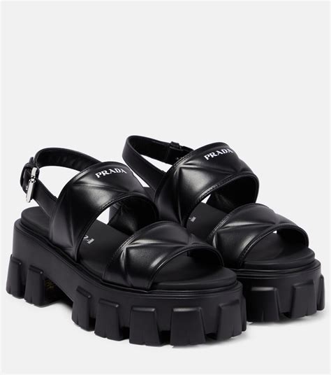 prada platform sandals dupe|prada denim sandals.